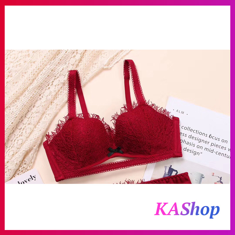 [HCM]Áo lót không gọng ren mỏng 2cm đính nơ nâng ngực gợi cảm - Áo lót ren mỏng - KAShop