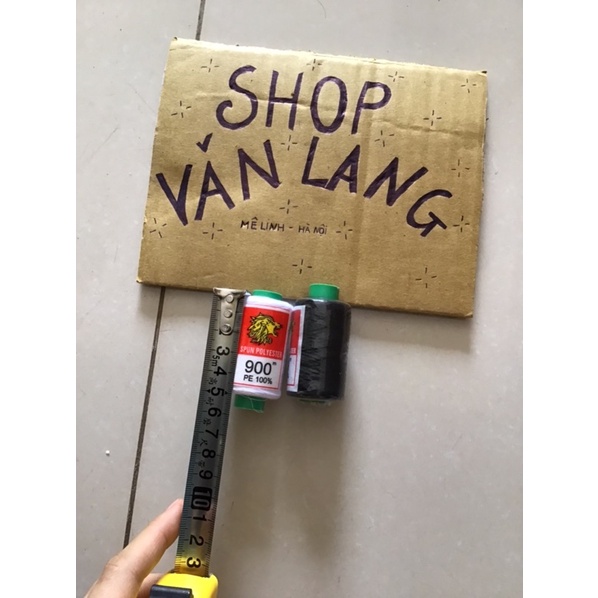 [Free Ship] - Chỉ may màu trắng / đen cuộn 900 mét