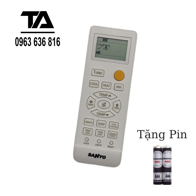 Remote điều khiển điều hòa sanyo - chính hãng