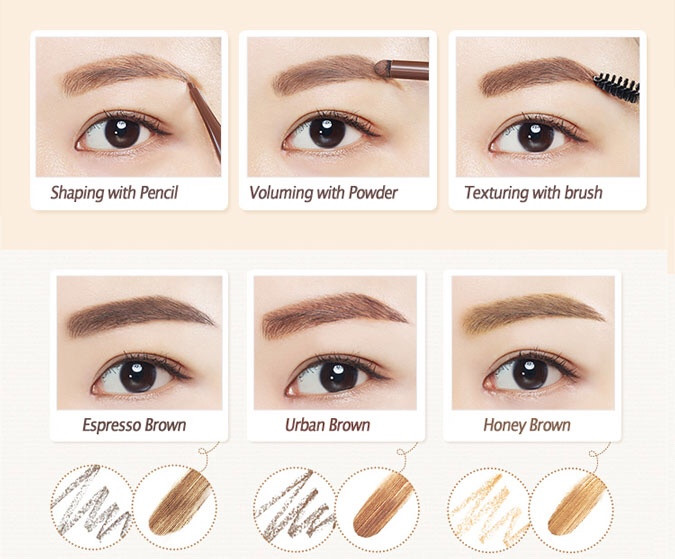 Chì kẻ mày Marado Eyebrow Pencil Tone Đen – Hàn Quốc