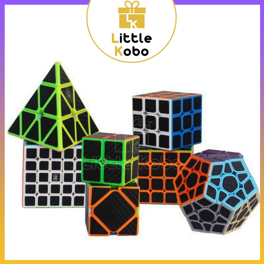 Bộ Sưu Tập Rubik Carbon MoYu MeiLong 2x2 3x3 4x4 5x5 Pyraminx Megaminx Skewb Rubic Đồ Chơi Trí Tuệ Trẻ Em Tư Duy