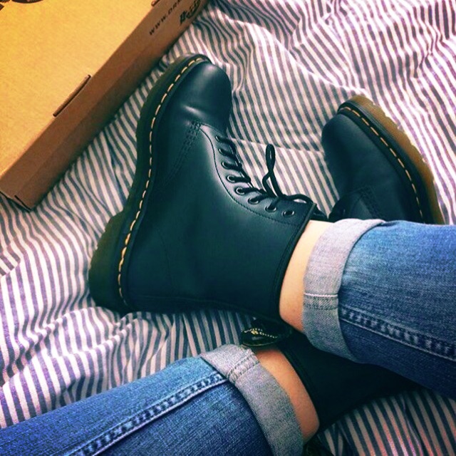Giày Đốc cao cổ unisex đen Lucas Shoes