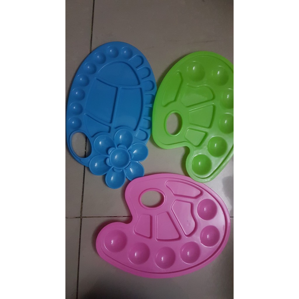 [Hoàn Tiền 10%]Khay Pha Màu Vẽ Hoa Mận 10 Ô [Size Lớn]