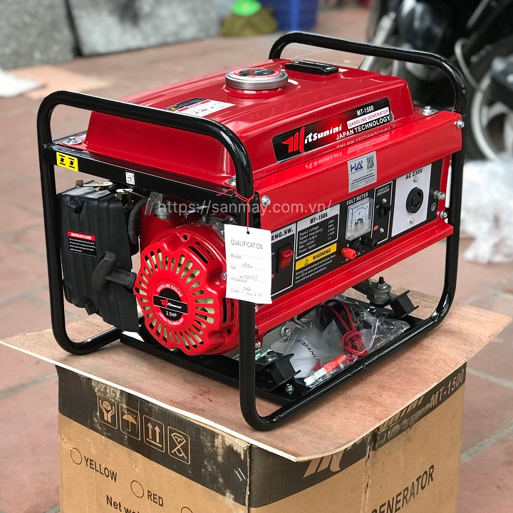 Máy Phát Điện Chạy Xăng 1Kw Mitsunini MT-1500