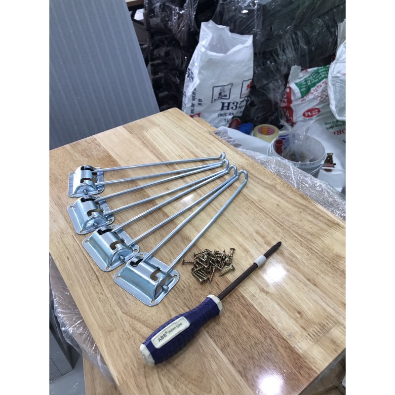 [Giá sỉ] Bộ 4 chân bàn xếp gọn Cao 28cm (1 bộ gồm 4 Chân)