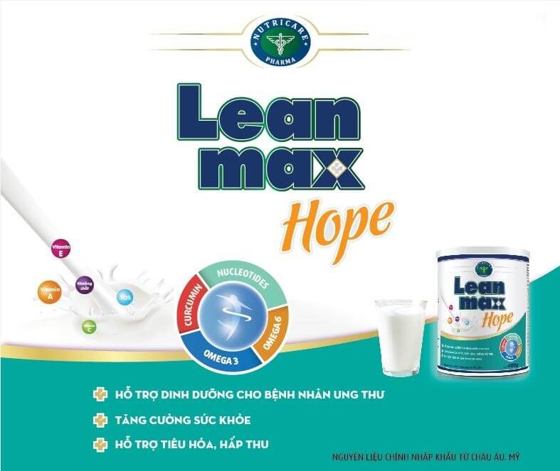 Sữa Lean Max Hope Hộp giấy 430g ( Dinh dưỡng dành cho bệnh Ung Thư)