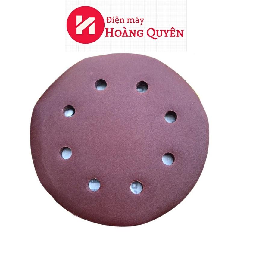 Giấy chà nhám tường, giấy chà nhám 8 lỗ tròn 180mm, chà nhanh tiện lợi bề mặt tường điện máy hoàng quyên
