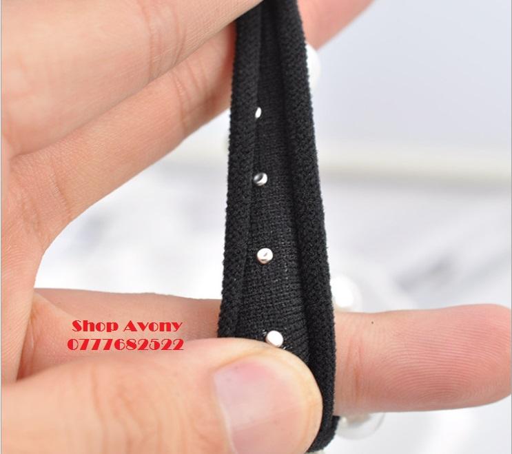 [HCM]Cột tóc đính ngọc trai style Hàn Quốc