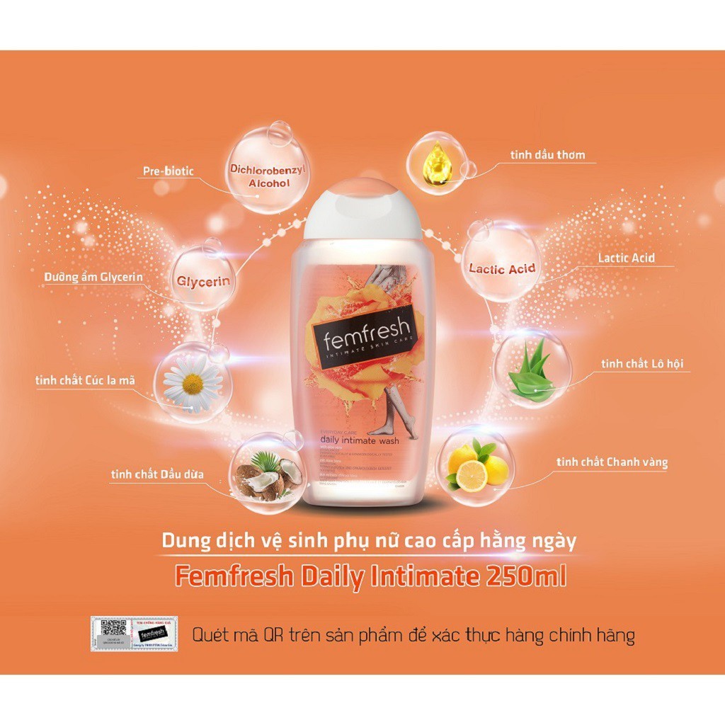 Dung dịch vệ sinh phụ nữ Femfresh 250ml