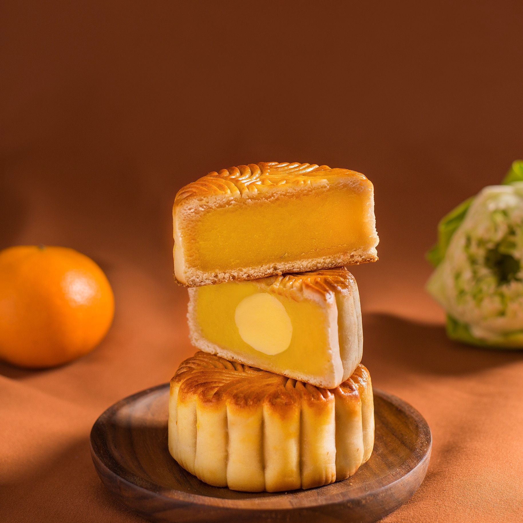 Bánh Trung Thu nướng Sữa dừa trứng muối