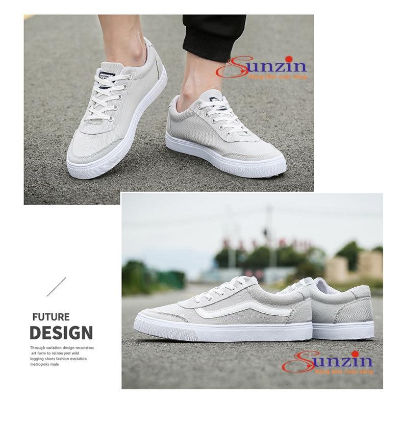 Giày thể thao nam SZ032, size từ 39-44 (xám nhạt)