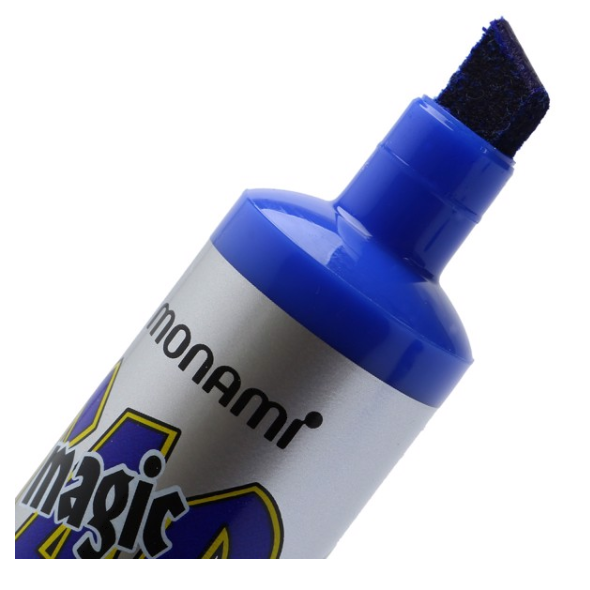Lẻ 1 Cây Bút Lông Dầu Monami Magic CAP-Mực Xanh/Đỏ/Đen