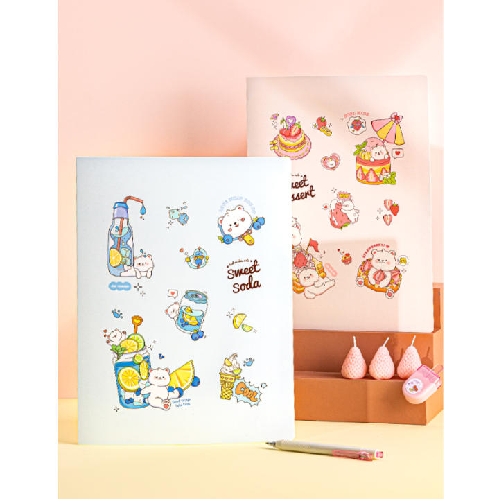 File lá học sinh A4 Deli màu pastel họa tiết cute - 30/40 lá - PQ312 - Hình ảnh 9