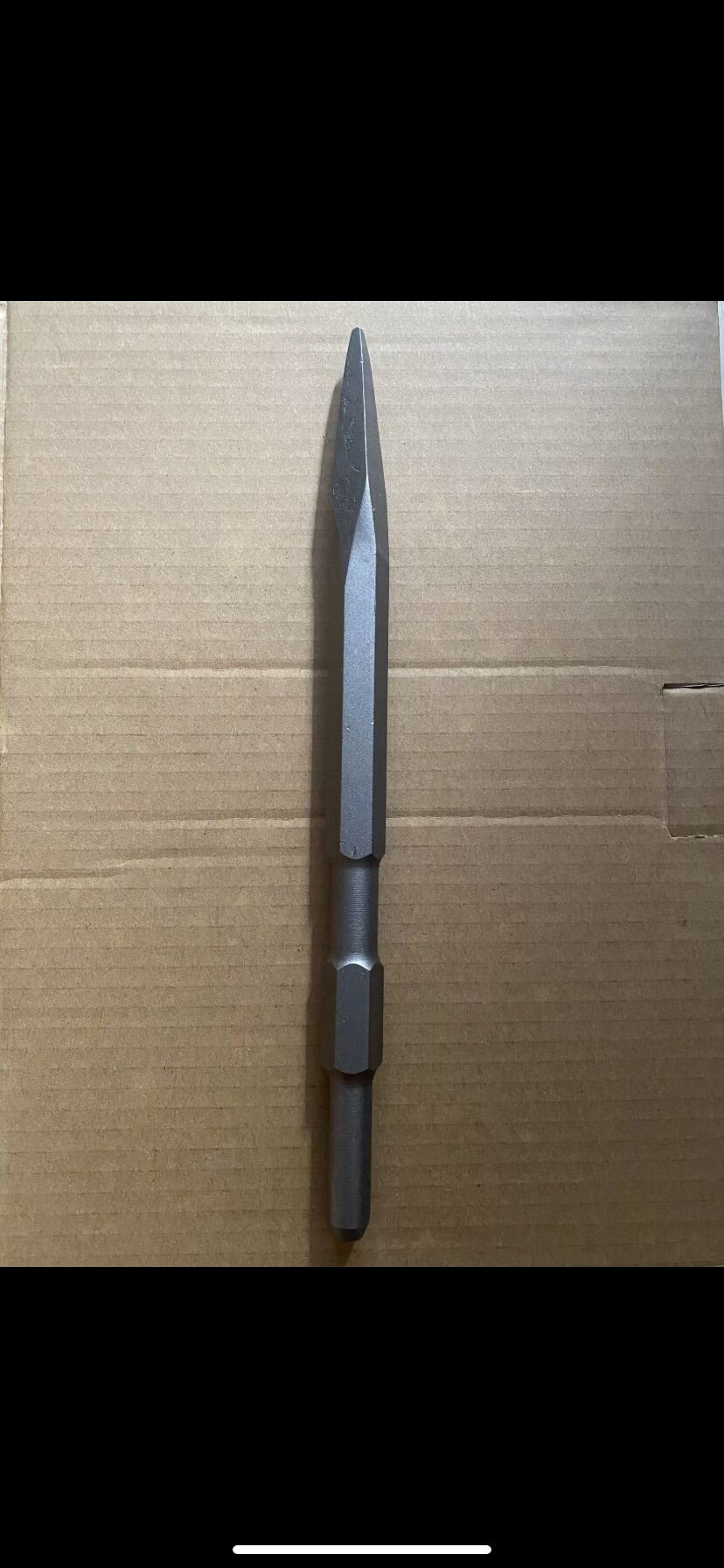 Mũi đục bê tông gài nhọn và dẹp 280mm, dùng cho máy đục 17mm