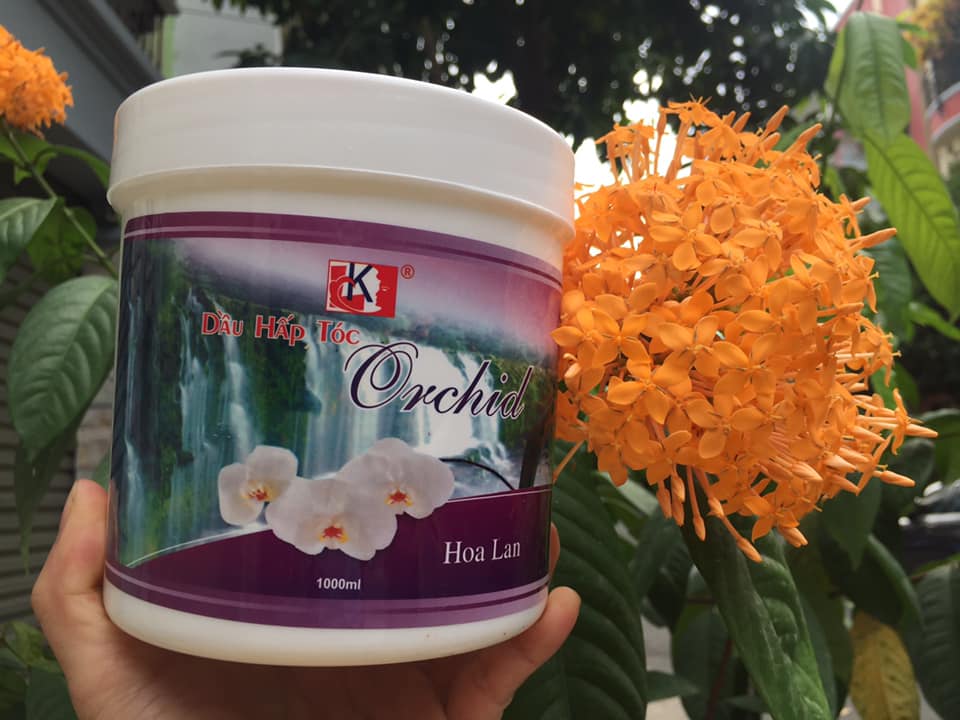 Kem ủ tóc hấp dầu xả tóc hoa lan lk mềm mượt 1000ml