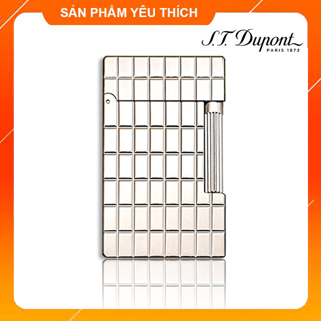 Vỏ bật lửa hộp quẹt dupont d51t họa tiết hình ô vuông độc đáo mới lạ - dùng ga đá cao cấp