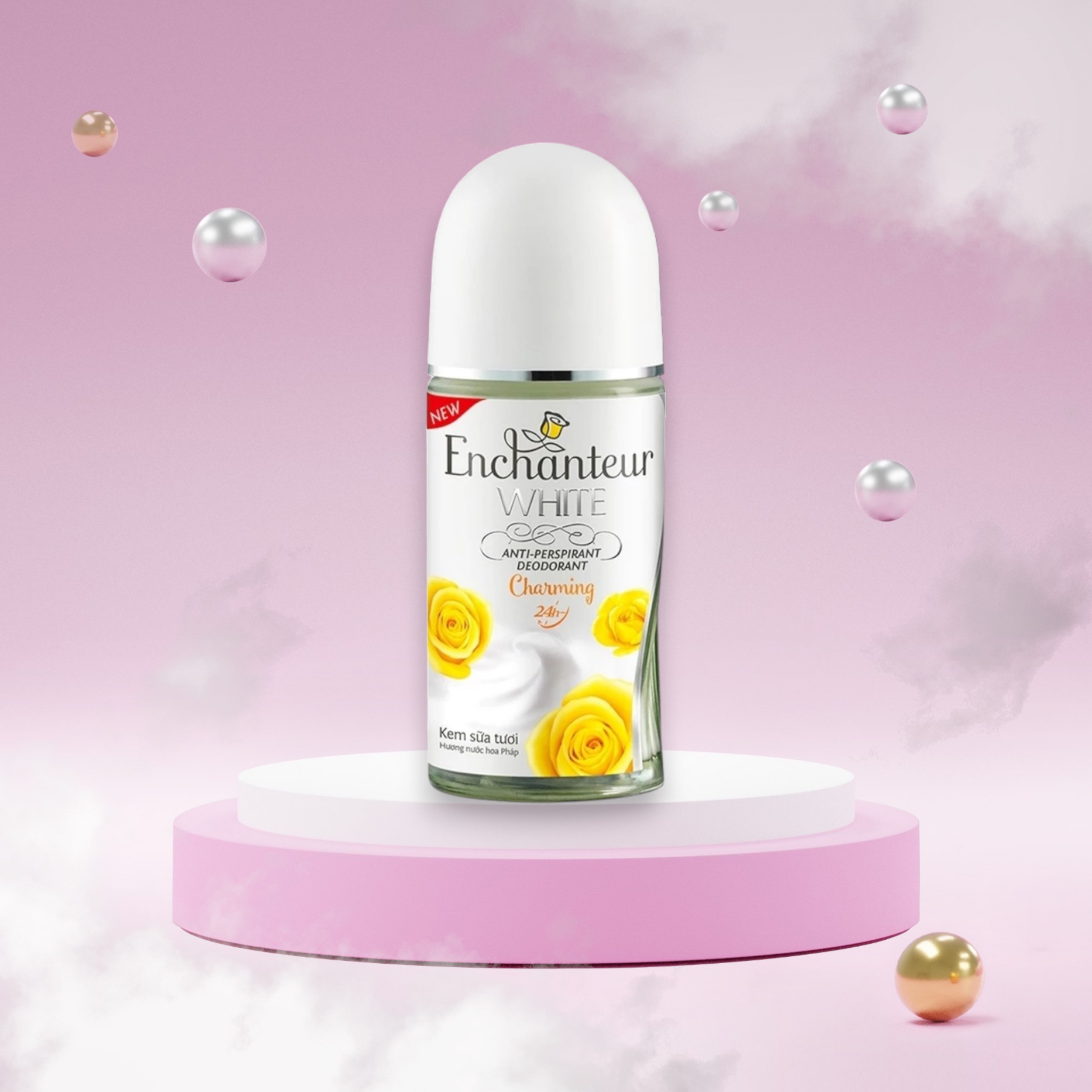 Lăn khử mùi trắng da Enchanteur White Charming 50ml