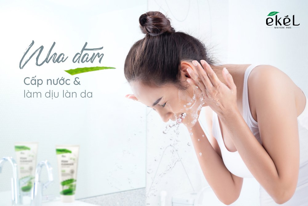 Sữa rửa mặt nha đam Ekel  - Ekel Aloe Foam Cleanser