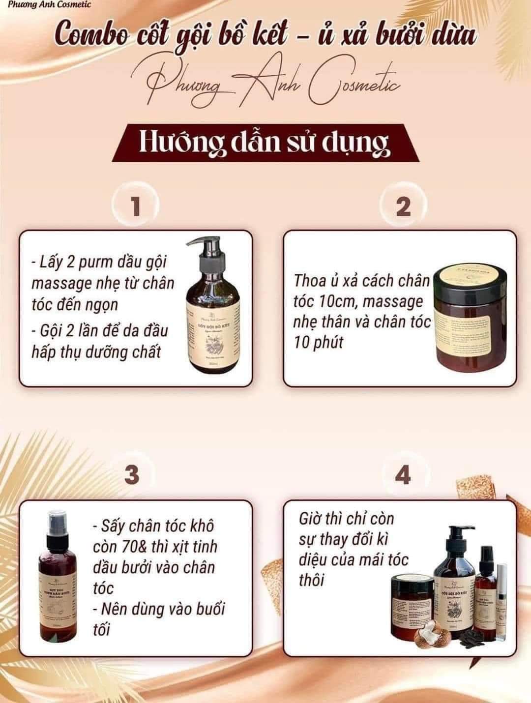 COMBO CỐT GỘI BỒ KẾT PHƯƠNG ANH COSMETICS