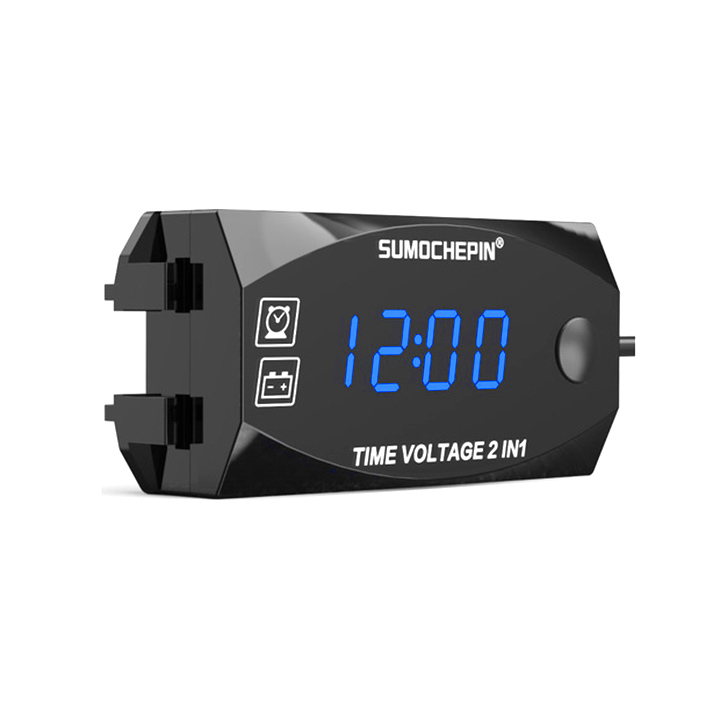 Đồng Hồ Đo Volt Ắc Quy 2 in 1 [ Đo volt và Giờ ]