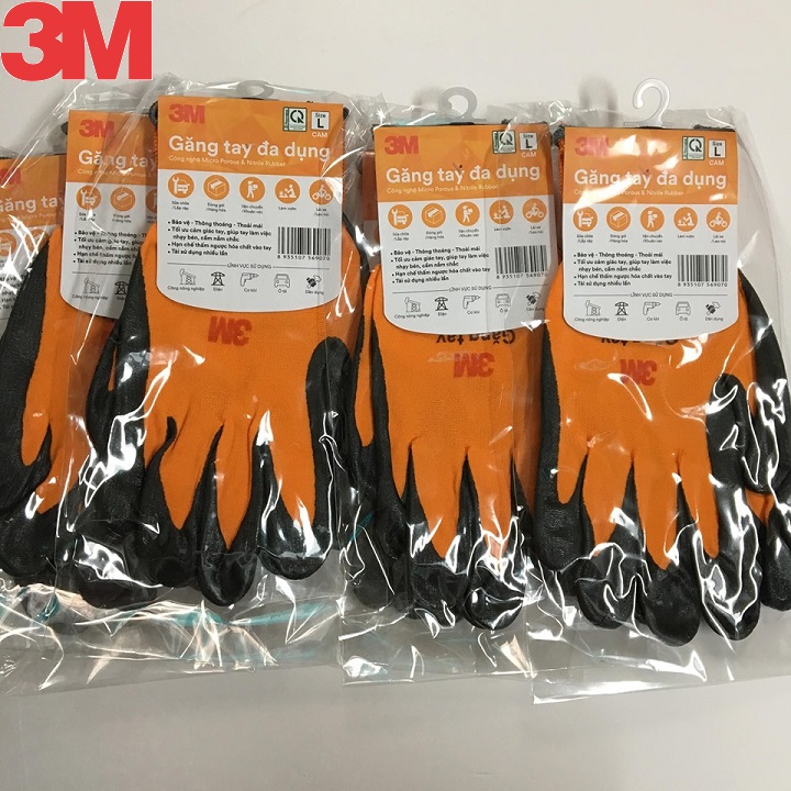 Găng tay đa dụng 3M màu cam size L