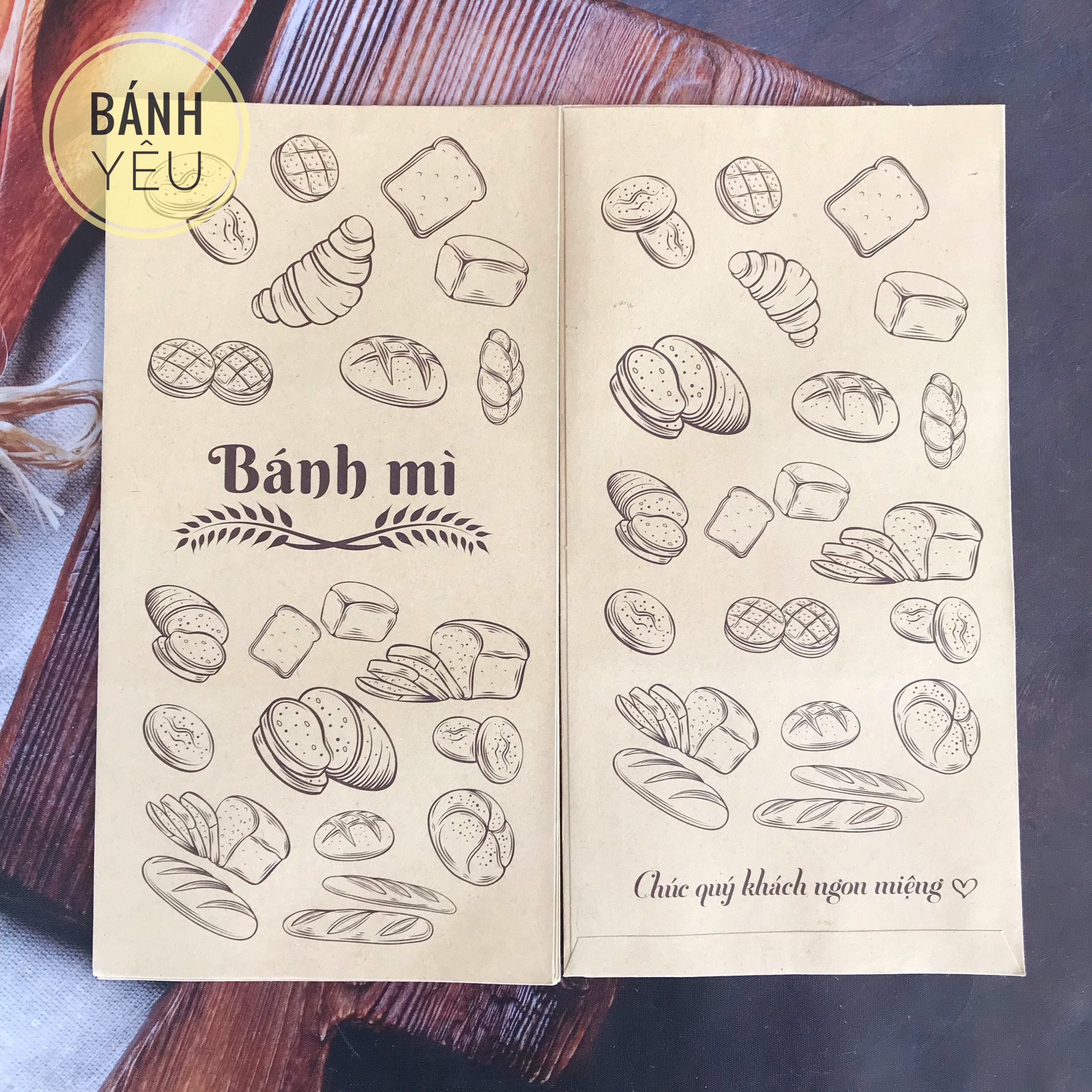 BỘ 10 TÚI ĐỰNG BÁNH MÌ Ổ