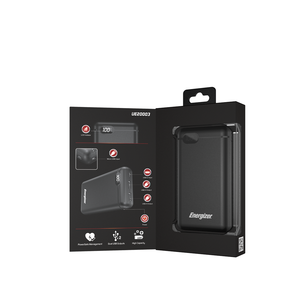 Sạc dự phòng Energizer UE20003 20,000mAh - Dâu Đen Store