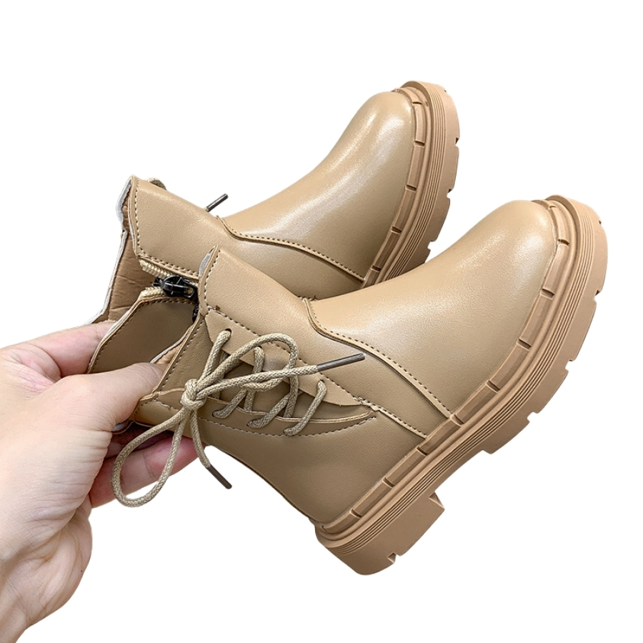 Boot Da Trẻ Em Giày Bốt Kiểu Dáng Hàn Quốc Sang Chảnh Cho Bé Hot Hit