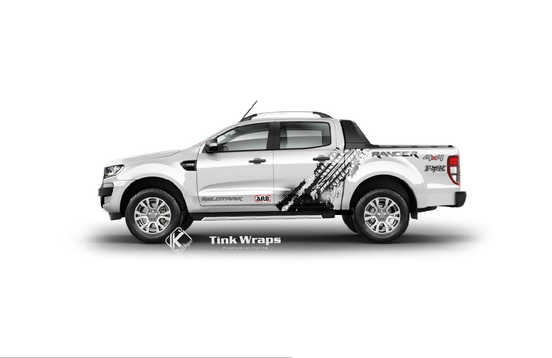 Decal dán Ranger - Tem xe Ranger Tire đơn giản MS2201