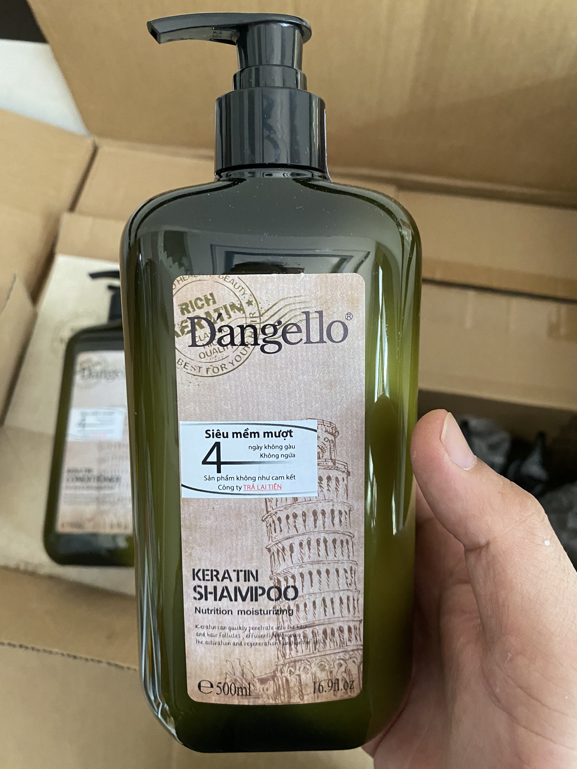 Dầu Gội Dangello Keratin Siêu Mượt 500ml/800ml