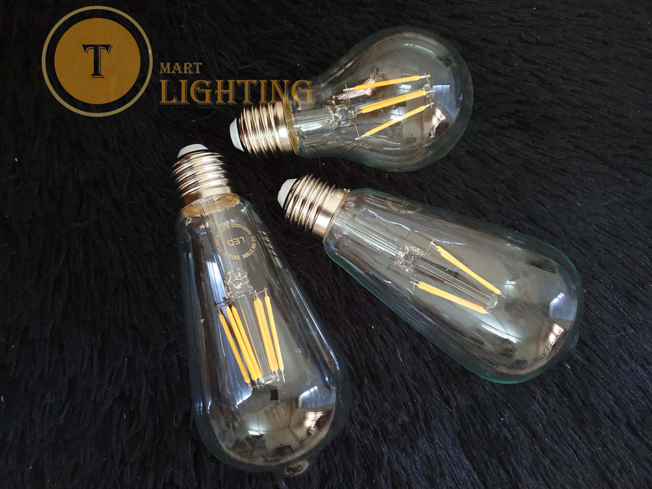 Bóng led edison ST64 - bóng đu đủ 4w - 12w