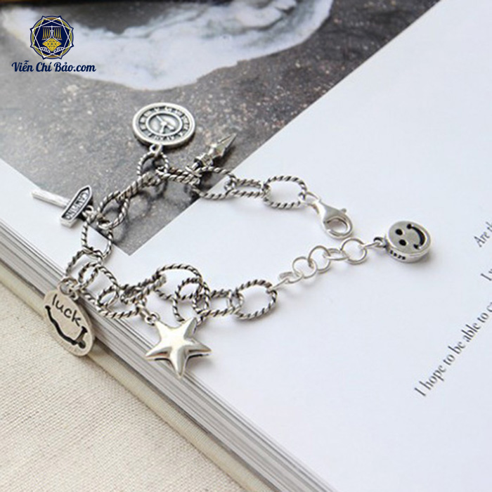 Lắc tay bạc Lucky Star