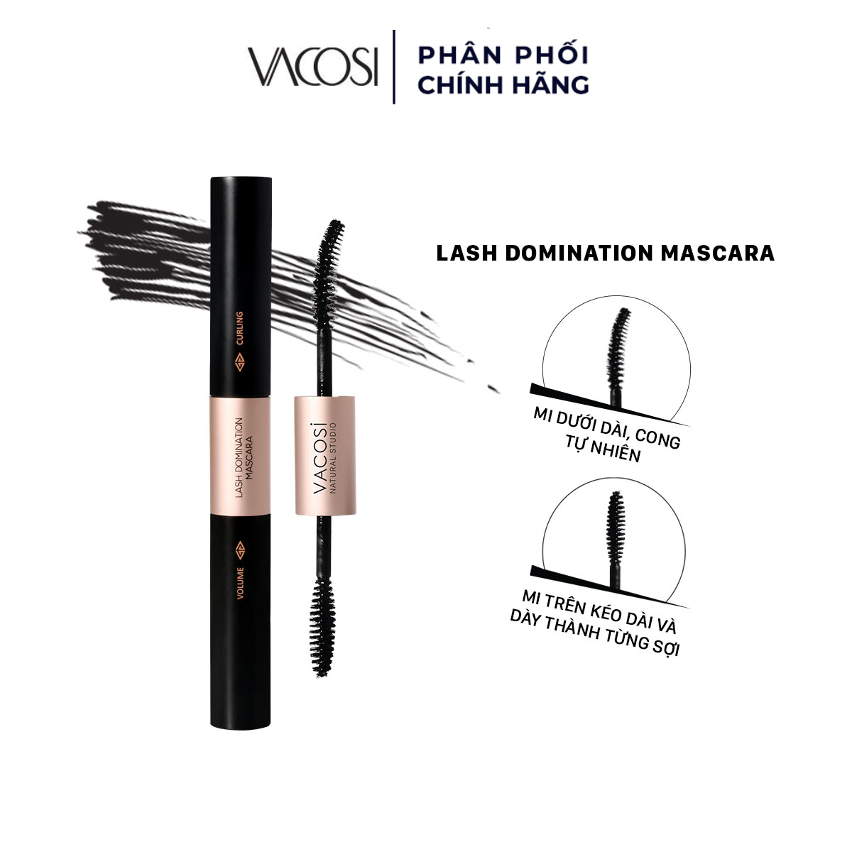 Vacosi Natural Studio Lash Domination Mascara 10g