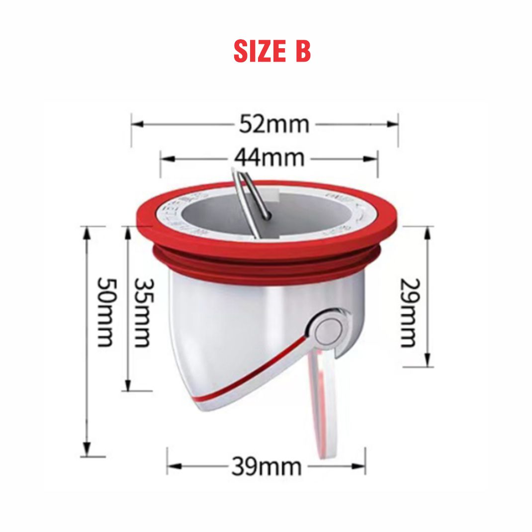 Nắp Ngăn Mùi Thoát Sàn ECODEALS - Chặn Mùi Hôi Cống, Chống côn trùng, Chống trào ngược