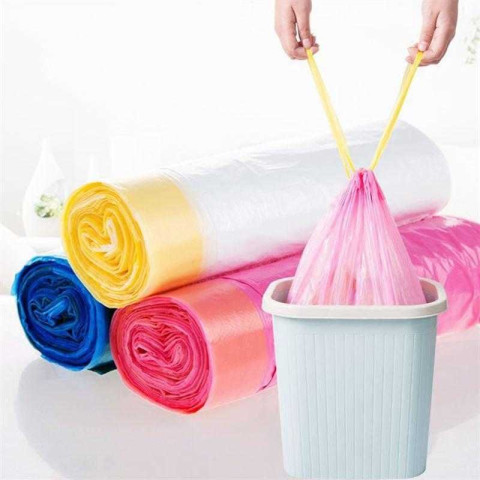 Combo 5 cuộn túi đựng rác có dây rút