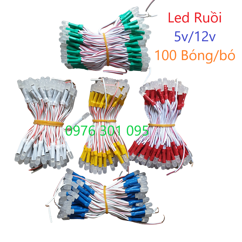 Led Ruồi Liền Dây 12v ( 100 bóng/dây )