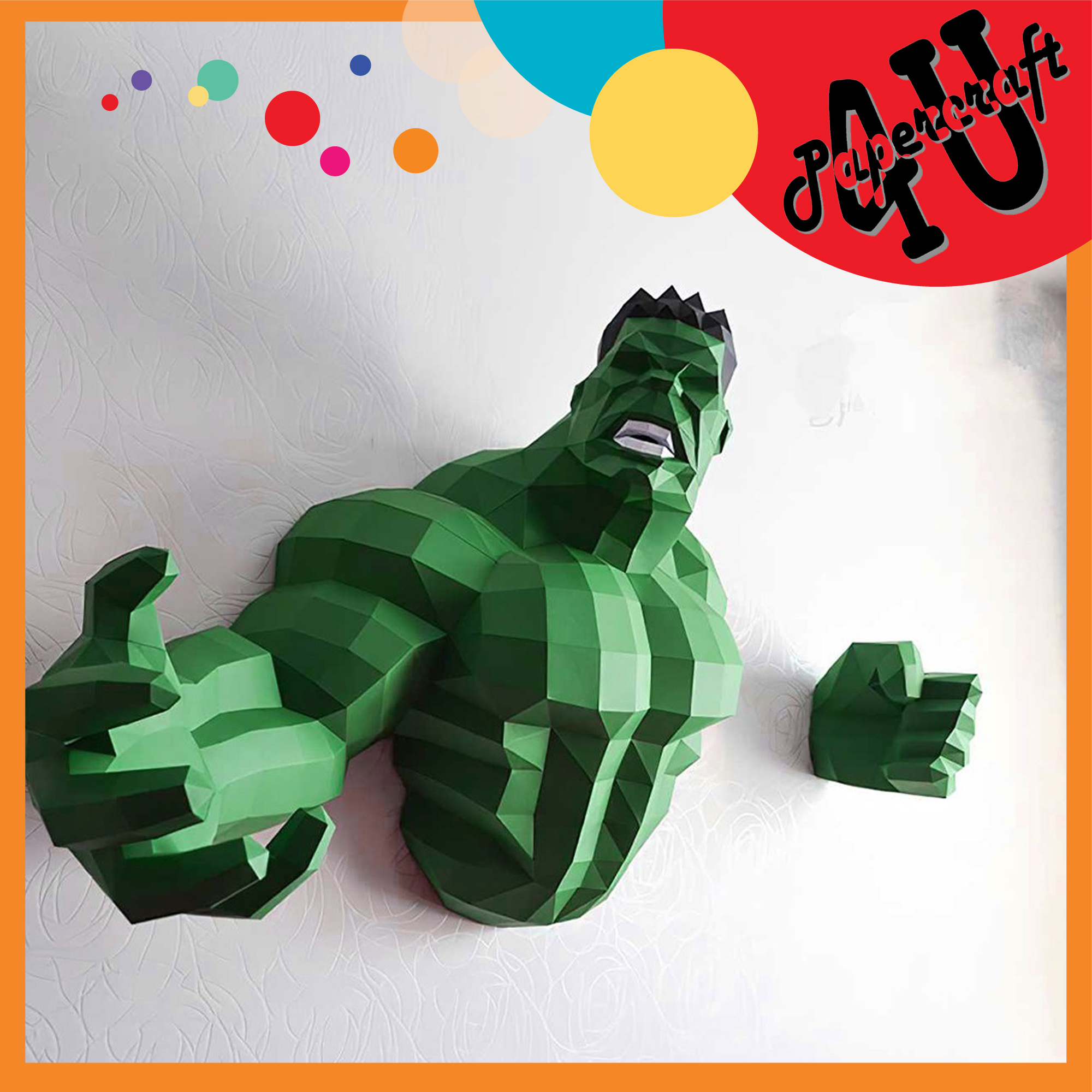 Mô hình giấy 3D  treo tường các nhân vật Marvel