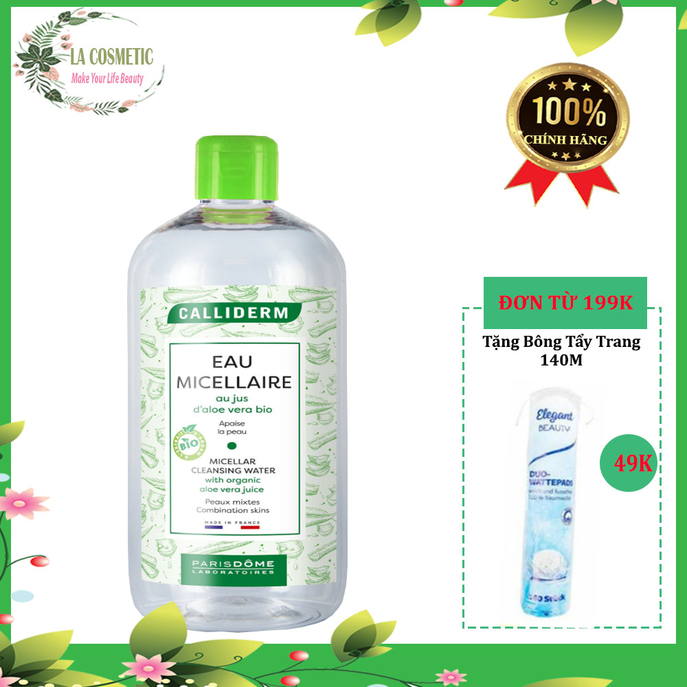 Nước Tẩy Trang Cho Da Dầu,Da Hỗn Hợp Calliderm 500ml