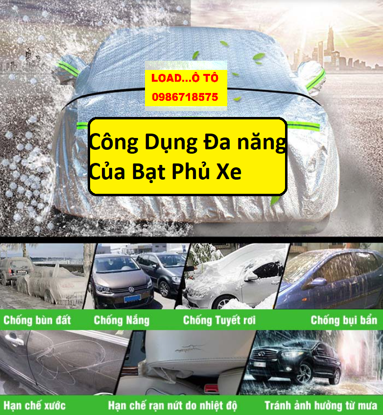 Bạt Che Phủ Xe HONDA ACCORD Cao Cấp (bạt 3 lớp Tráng Nhôm, chống xước)