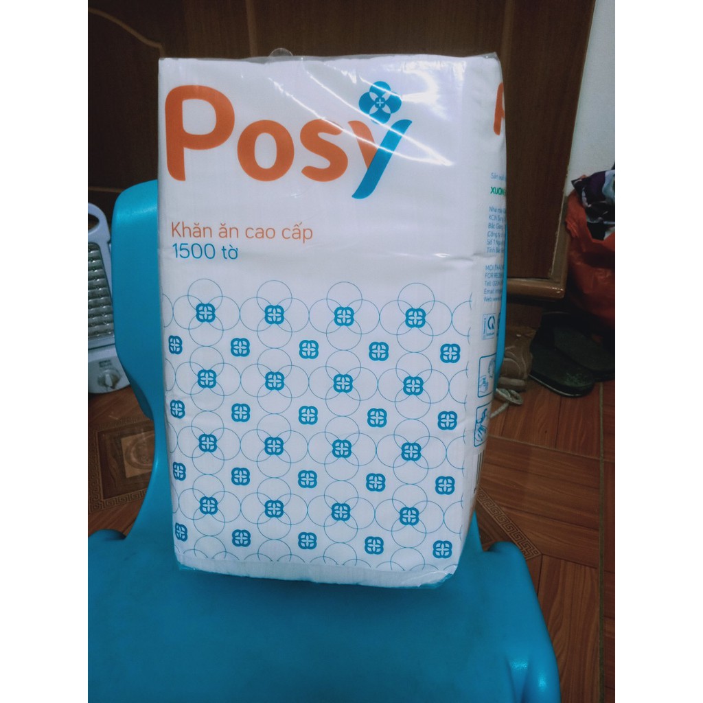 Khăn Ăn Cao Cấp Posy Rút 1500 Tờ ( Bịch 1kg)