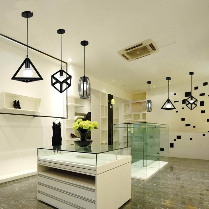Đèn trang trí thả khối cao cấp (đã kèm bóng LED edison vàng 4w) Combo gồm 3 hình