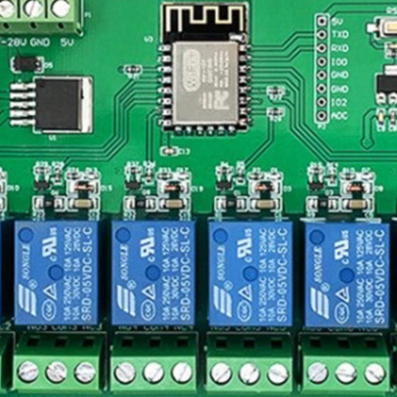 ESP8266 WIFI 8 Channel Relay Module ESP-12F Development Board Power Supply 5V/7-28V Wireless WIFI Module