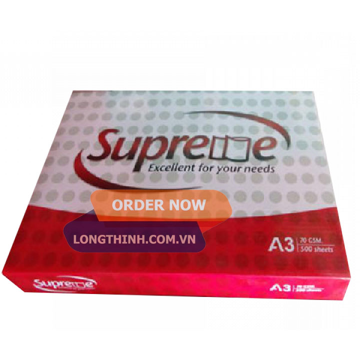 [HCM]Giấy A3 Supreme 70gsm