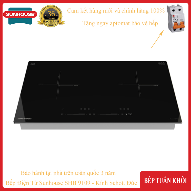 Bếp Điện Từ Đôi Sunhouse SHB 9109s