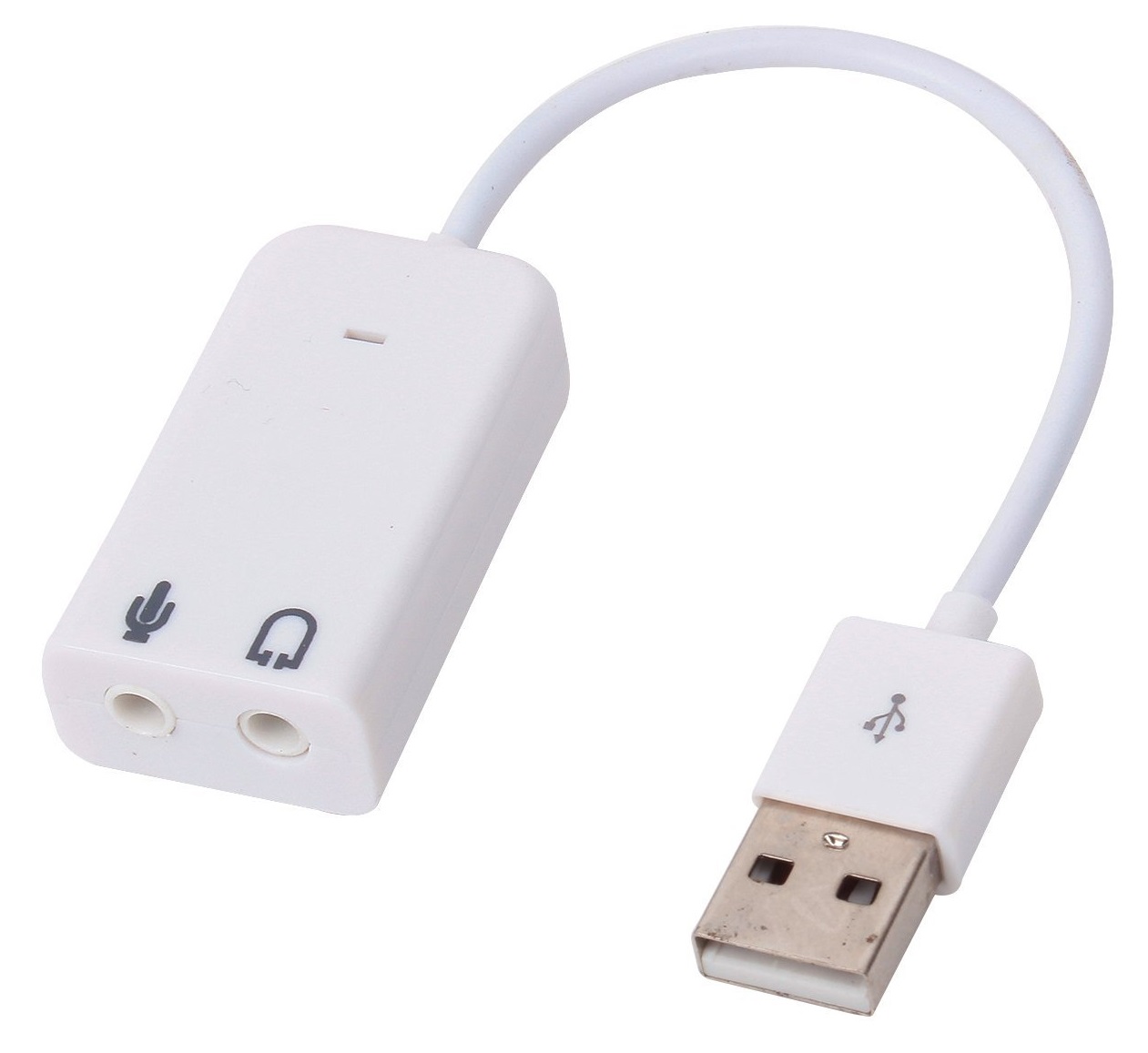 USB âm thanh 3D USB 7.1 (Trắng)