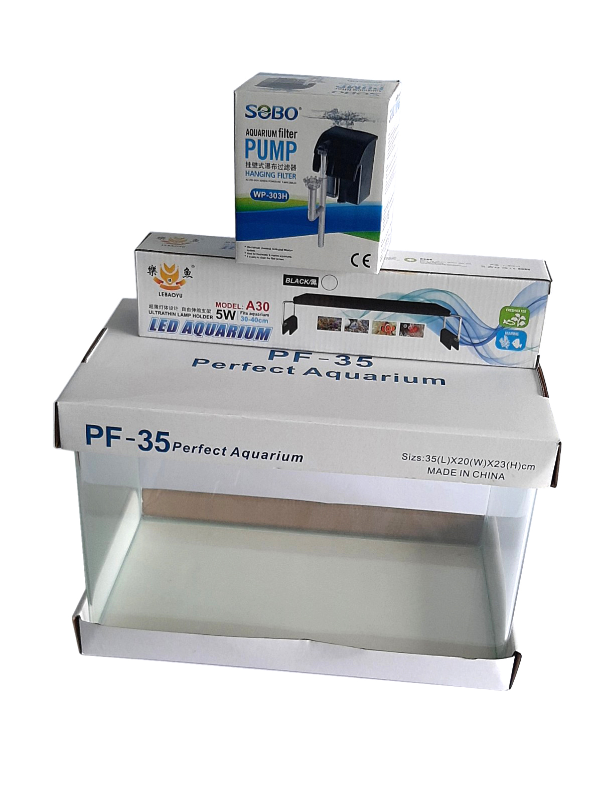 Bể cá đúc 35x20x23 cm, hồ cá mini thủy sinh để bàn