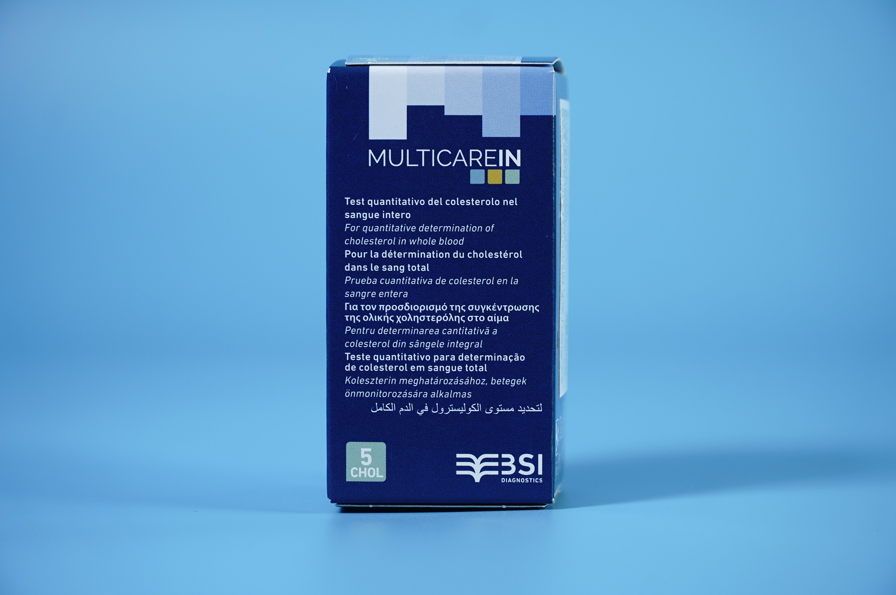 5 PCs multi carein cholosterol test strips 05 for multicarein machines