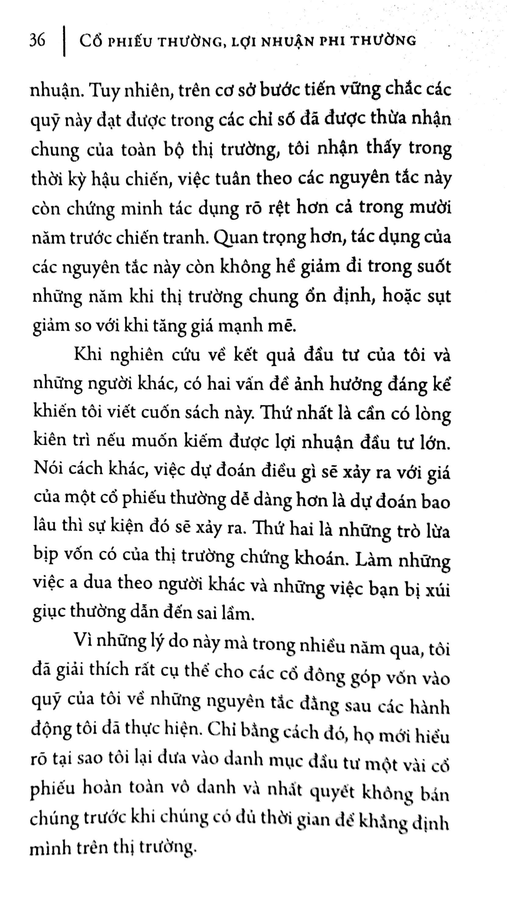 Sách -  Cổ phiếu thường lợi nhuận phi thường