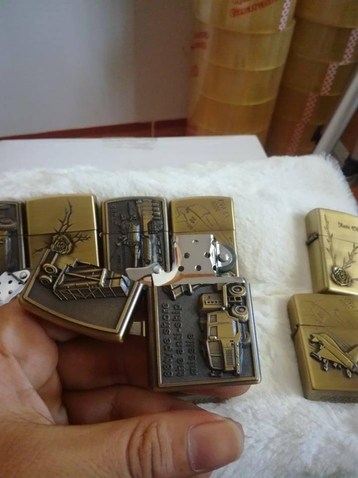 Bật lửa Zippo 3D cao cấp + Tặng đá và bấc (hinh ngẫu nhiên)