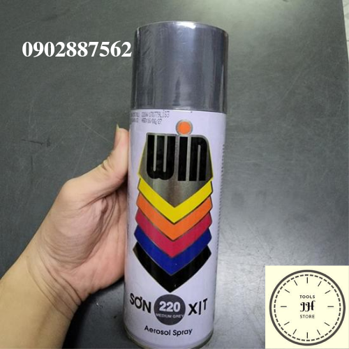 sơn xịt win TOA chính hãng (màu xám 220)